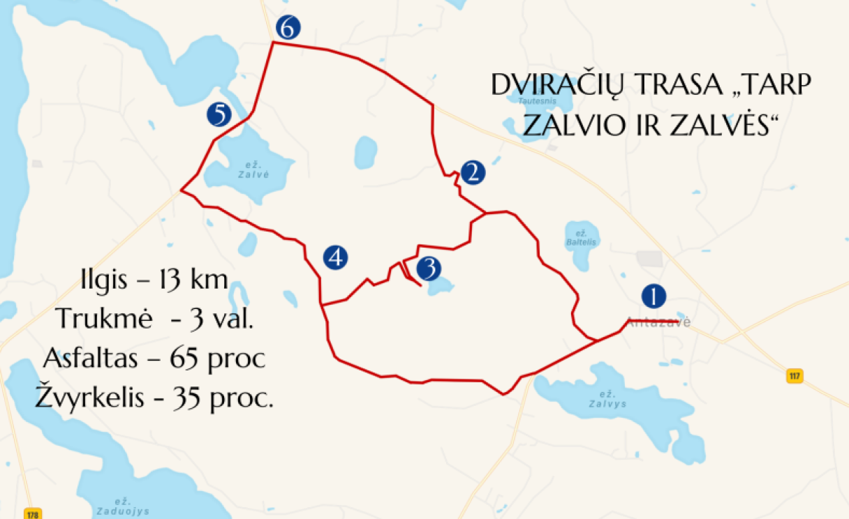 Dviračių trasa „Tarp Zalvio ir Zalvės“