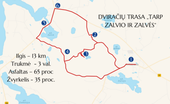 Dviračių trasa „Tarp Zalvio ir Zalvės“