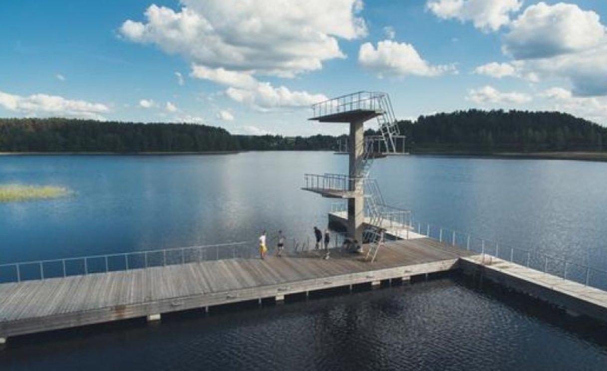 Zarasaičio ežero paplūdimys