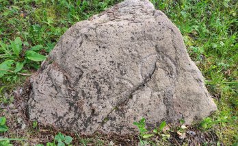 Salako akmuo su ženklais