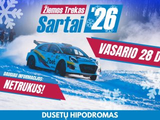 „Sartai 2026“: po beveik dešimtmečio pertraukos Dusetų hipodrome vėl riaumos automobiliai