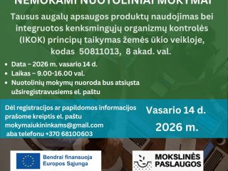 Nemokami nuotoliniai mokymai. Vasario 14 d