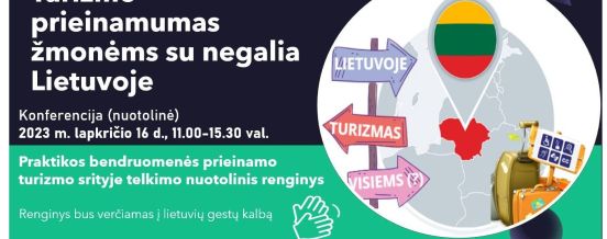 Nuotolinė konferencija „Turizmo prieinamumas žmonėms su negalia Lietuvoje“
