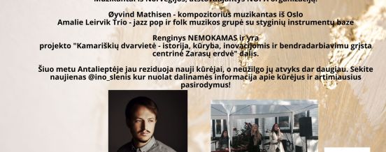 Øyvind Mathisen ir Amalie Leirvik Trio nemokamas koncertas